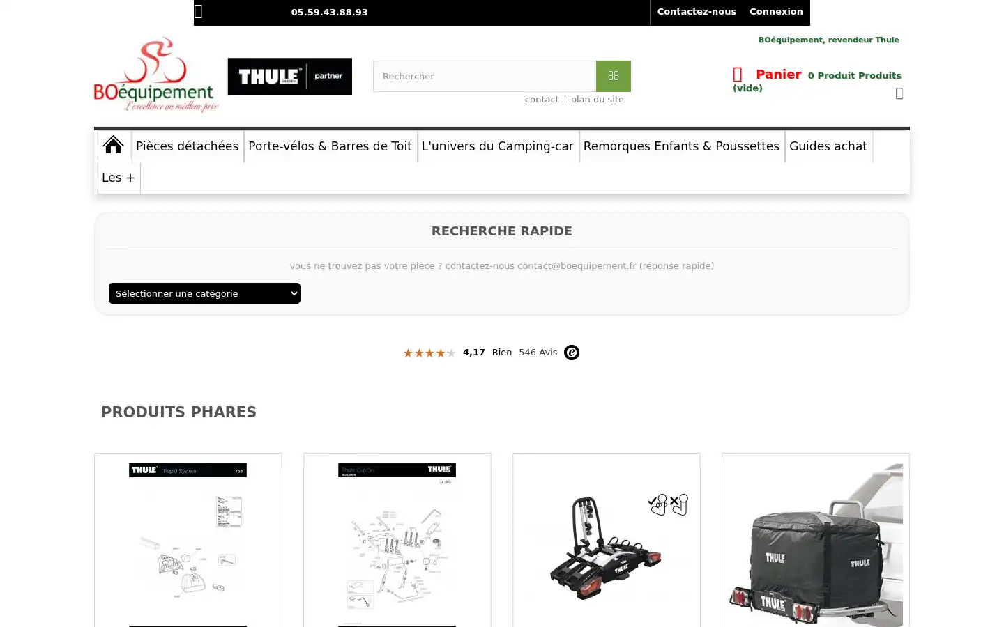 Screenshot of boequipement.fr