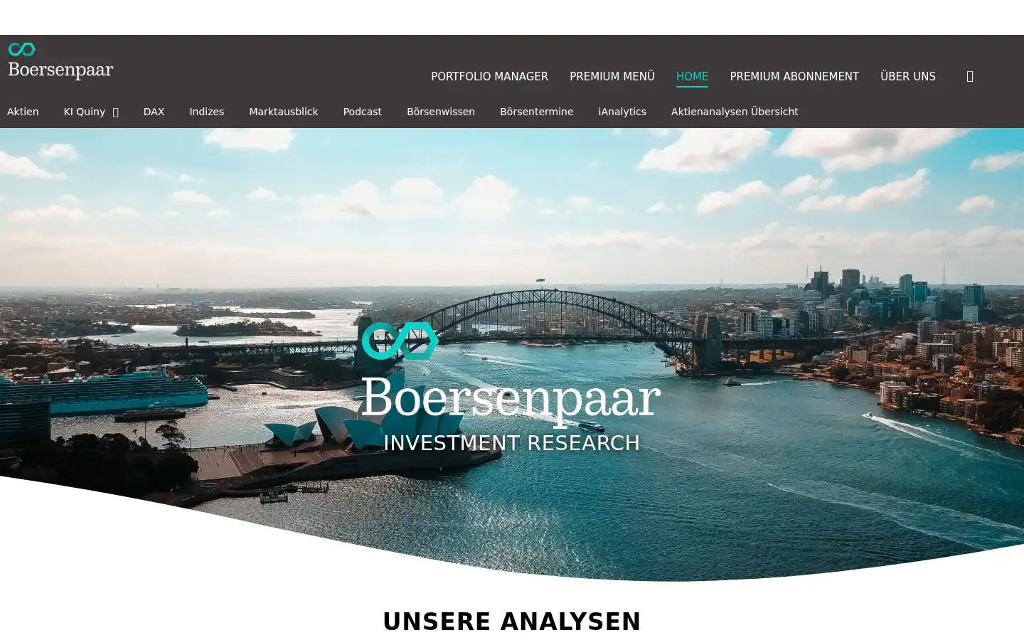 Screenshot of boersenpaar.de