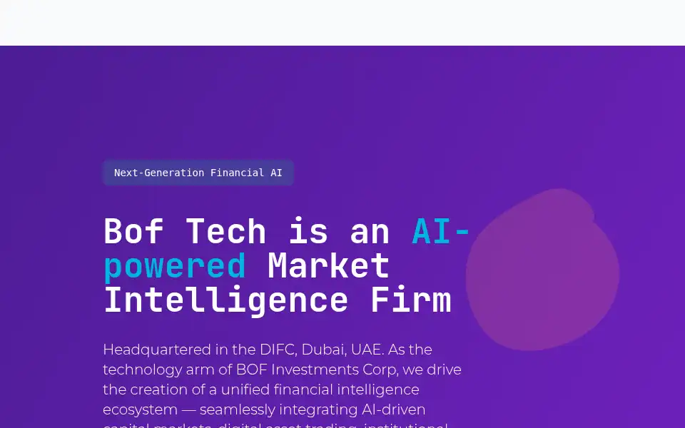 Screenshot of boftech.ai