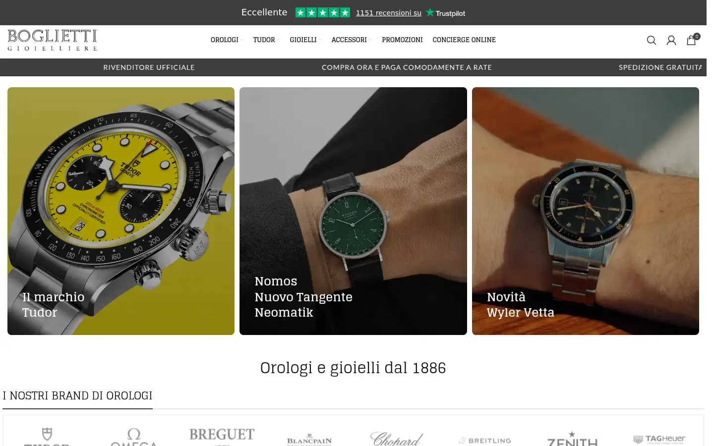 Screenshot of boglietti1886.com
