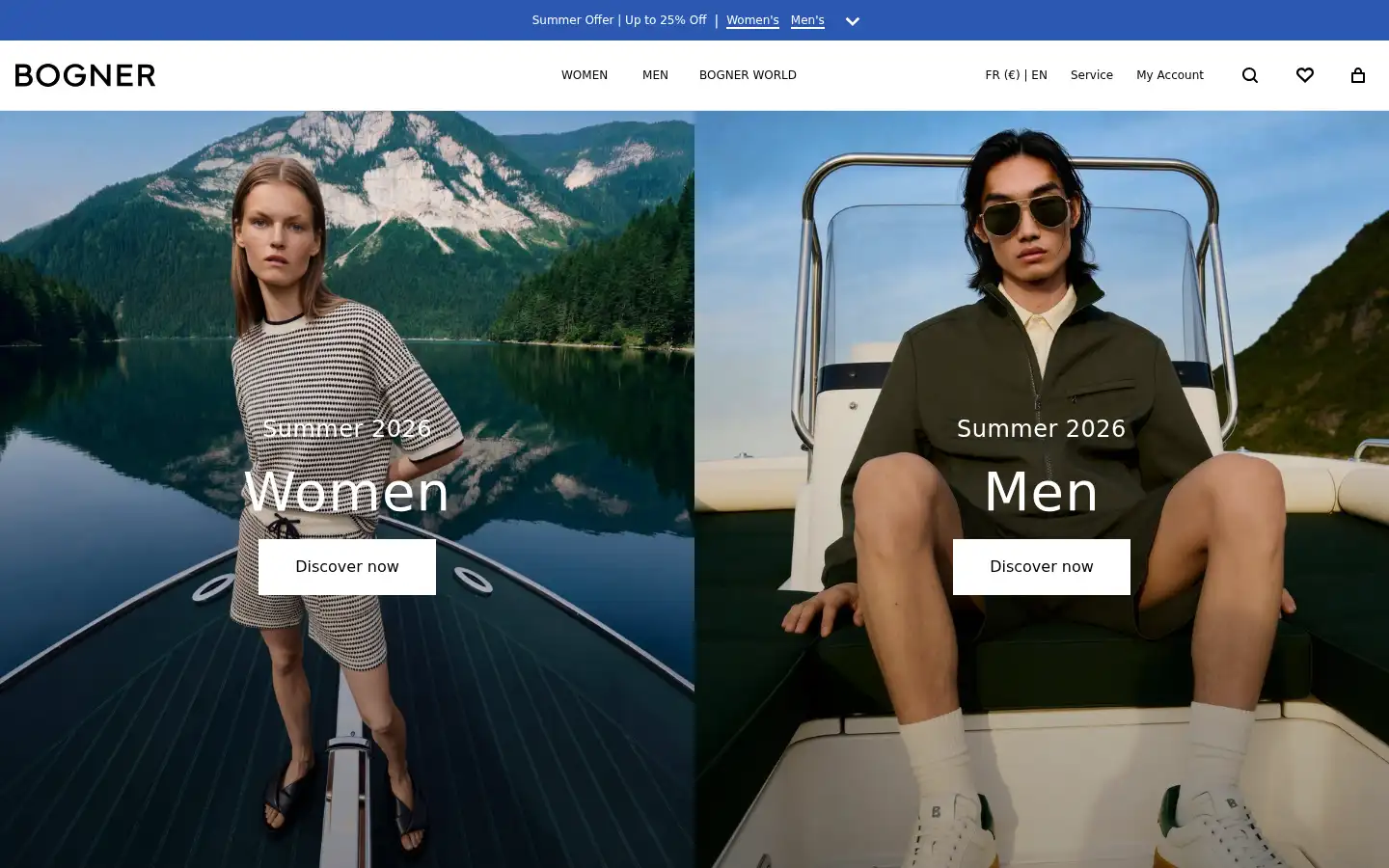 Screenshot of bogner.com