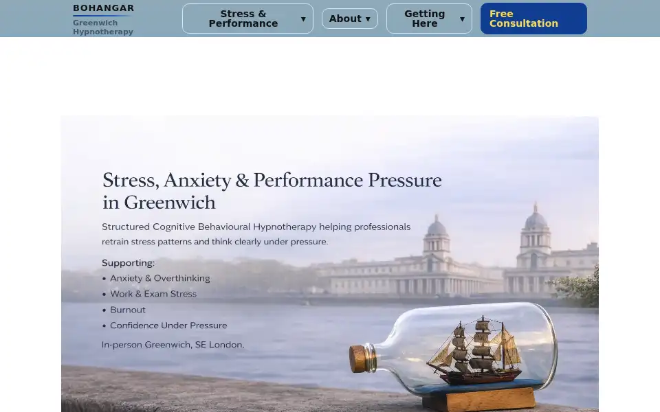 Screenshot of bohangar.com
