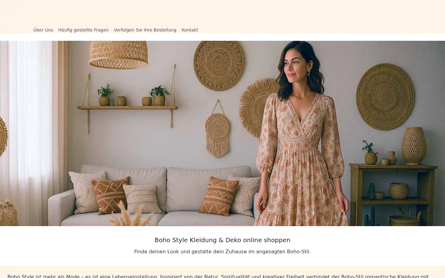 Screenshot of boho-and-chic.de