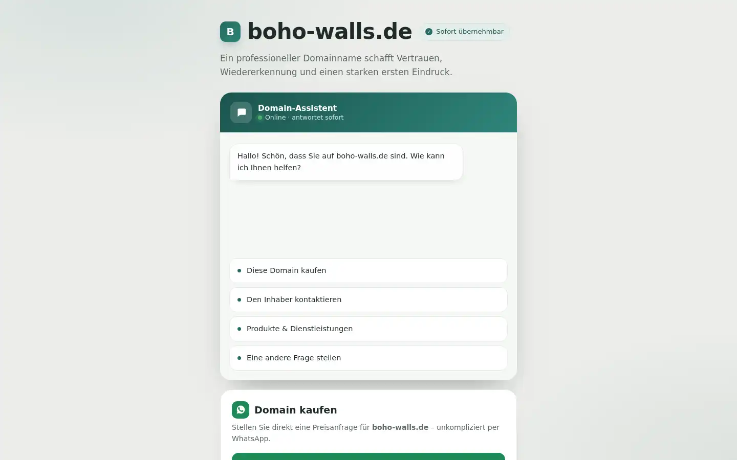 Screenshot of boho-walls.de