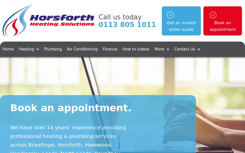Screenshot of boiler-repair-leeds.co.uk