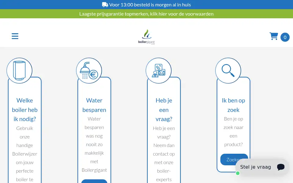 Screenshot of boilergigant.com