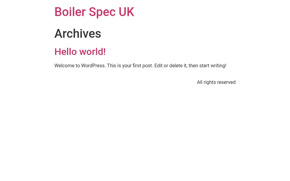 Screenshot of boilerspecuk.com