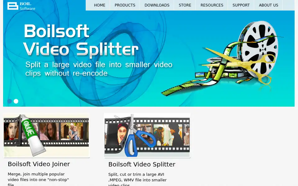 Screenshot of boilsoft.com