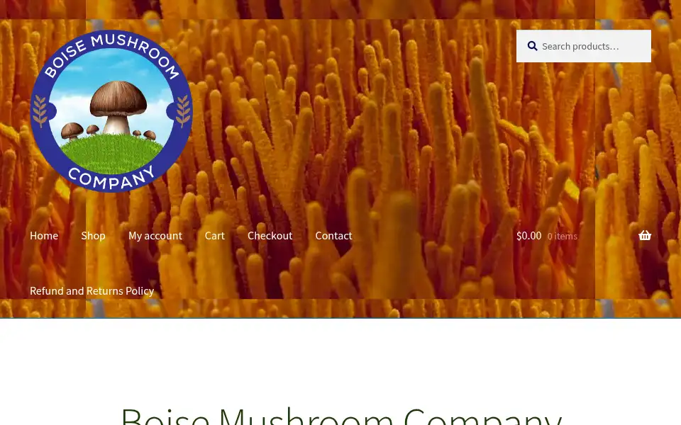 Screenshot of boisemushroom.com