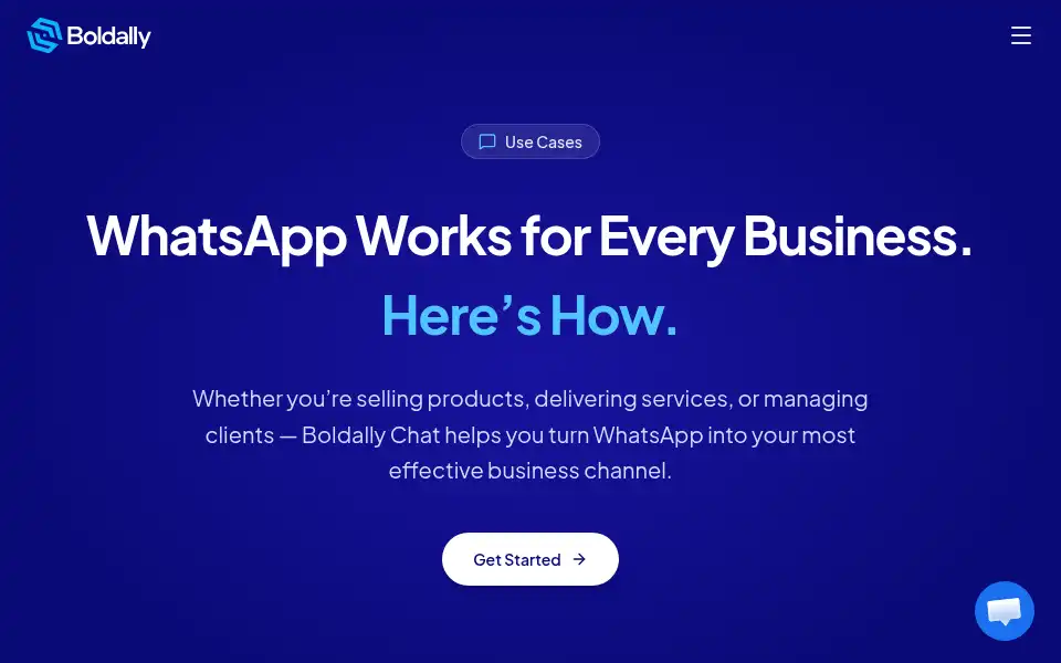 Screenshot of boldally.com