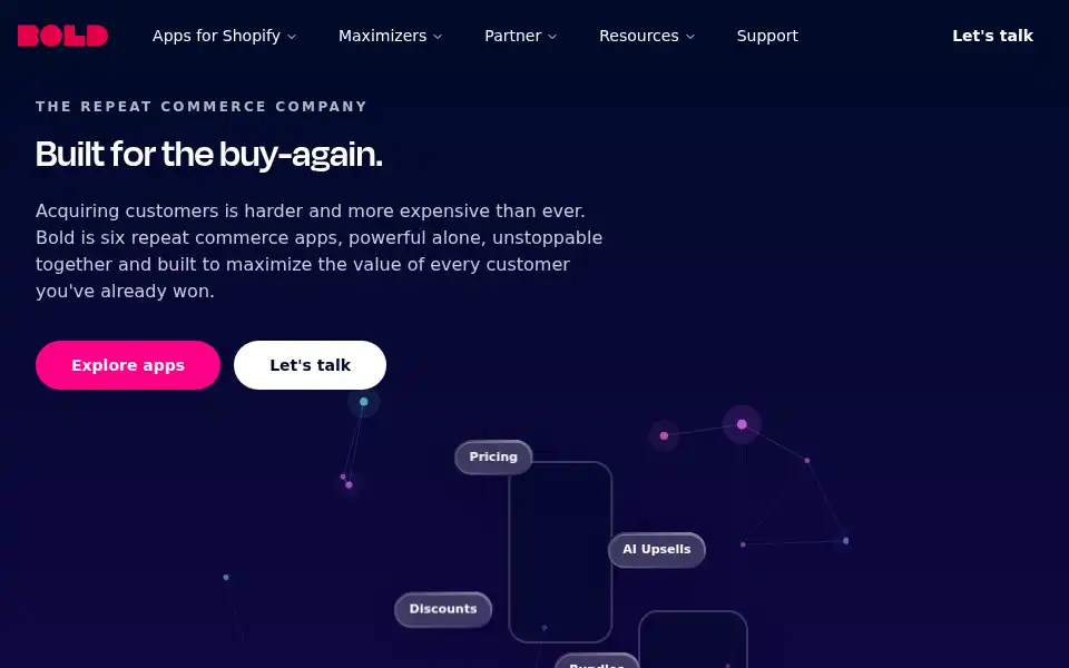 Screenshot of boldcommerce.com