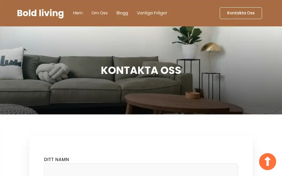 Screenshot of boldliving.se