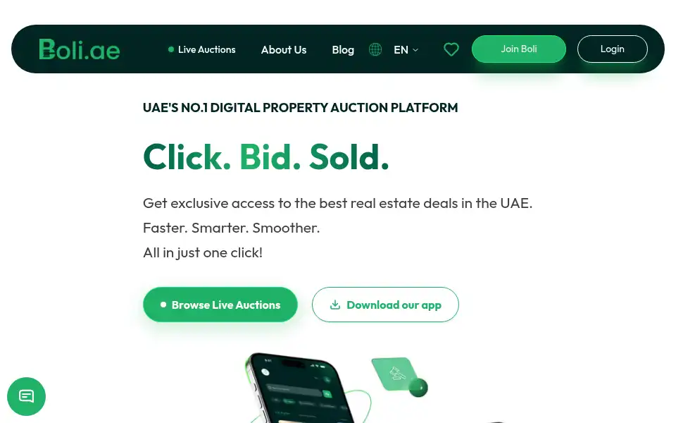 Screenshot of boli.ae