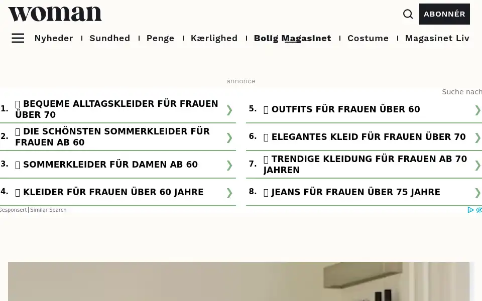 Screenshot of boligmagasinet.dk