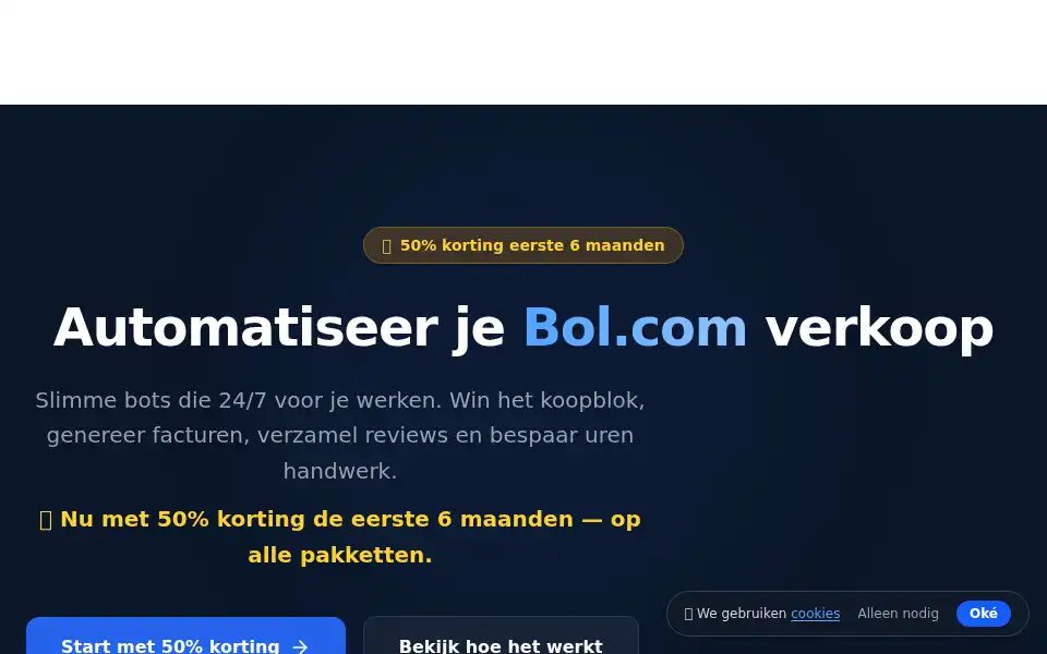 Screenshot of bolkit.nl