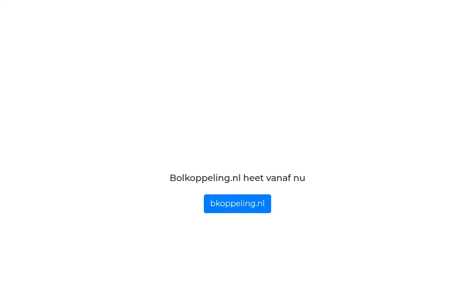 Screenshot of bolkoppeling.nl