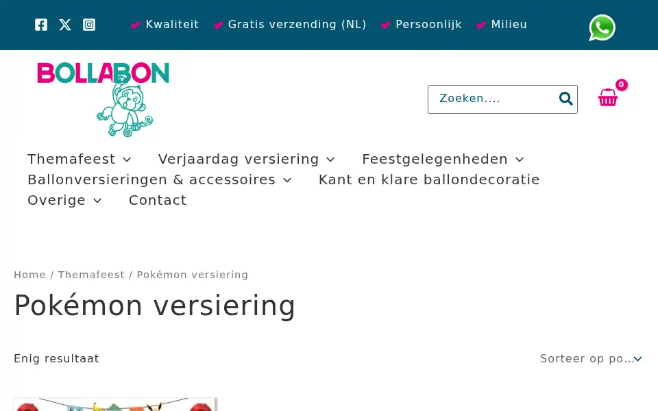Screenshot of bollabon.nl