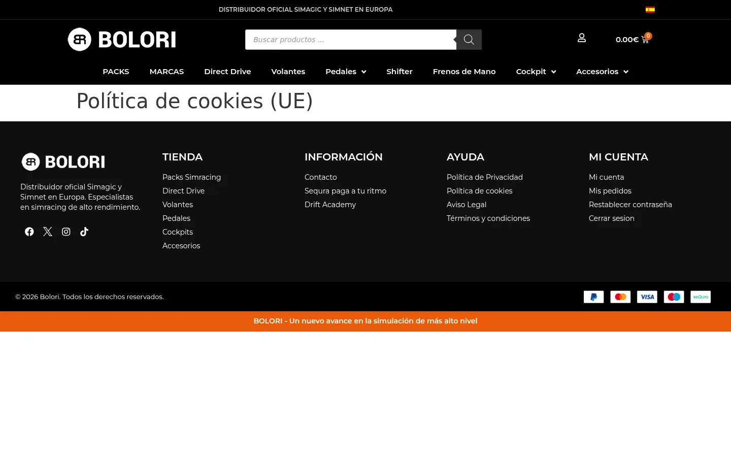 Screenshot of bolori.es