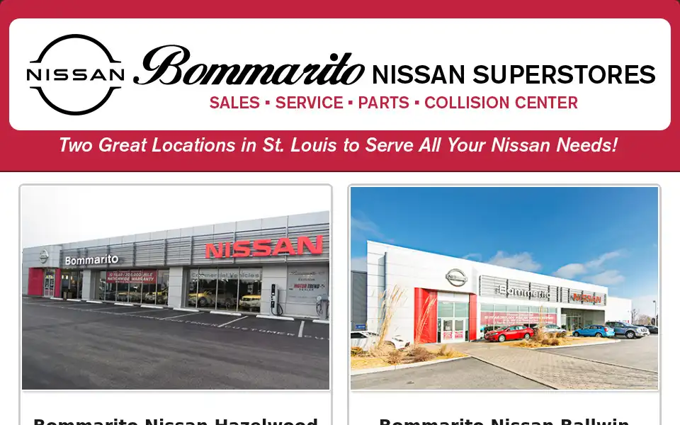 Screenshot of bommaritonissan.com