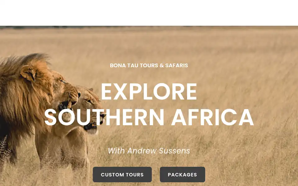 Screenshot of bonatautours.co.za