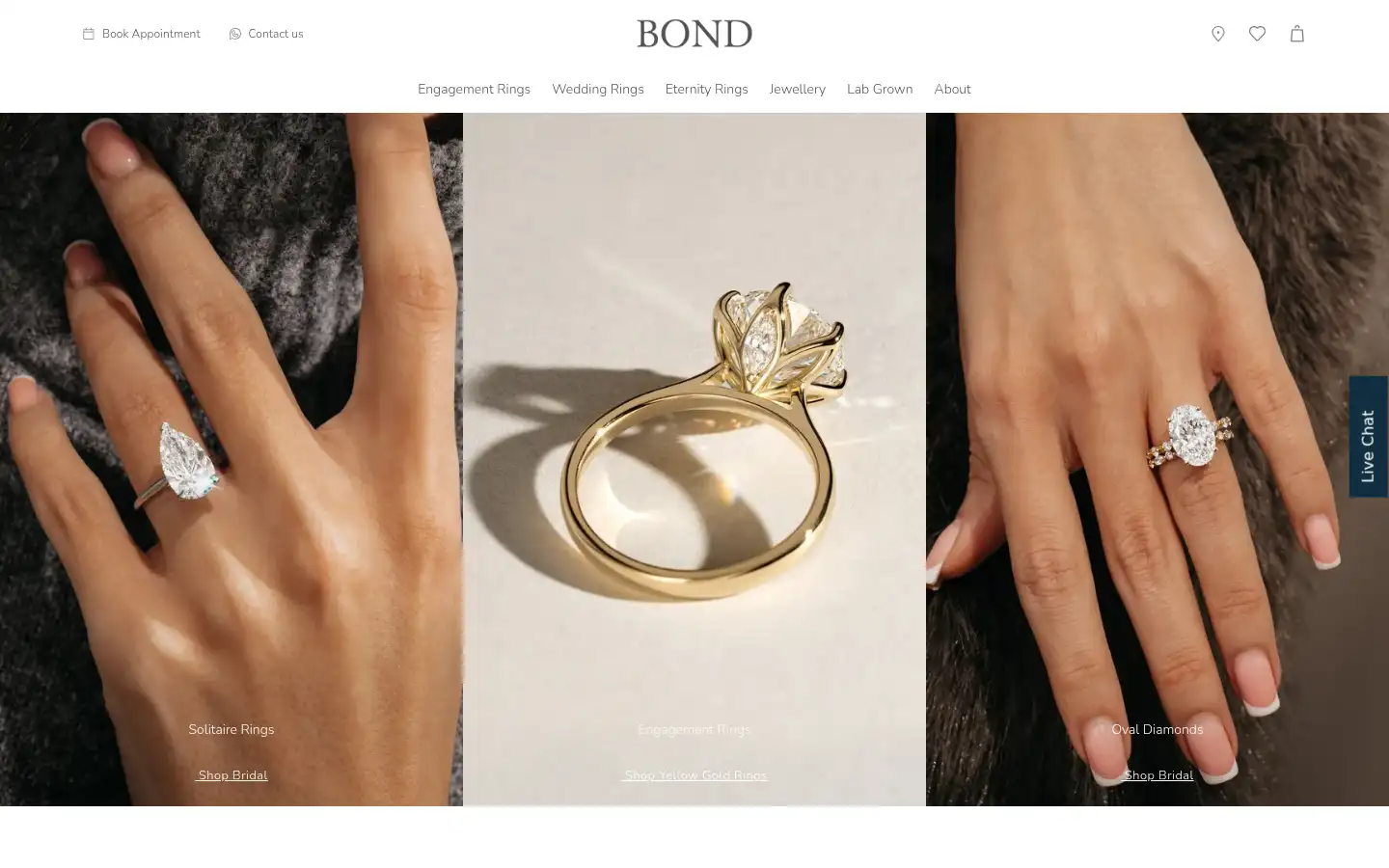 Screenshot of bondjewellery.co.uk