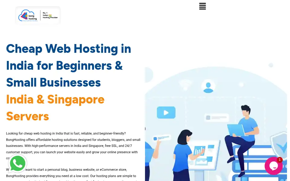 Screenshot of bonghosting.com