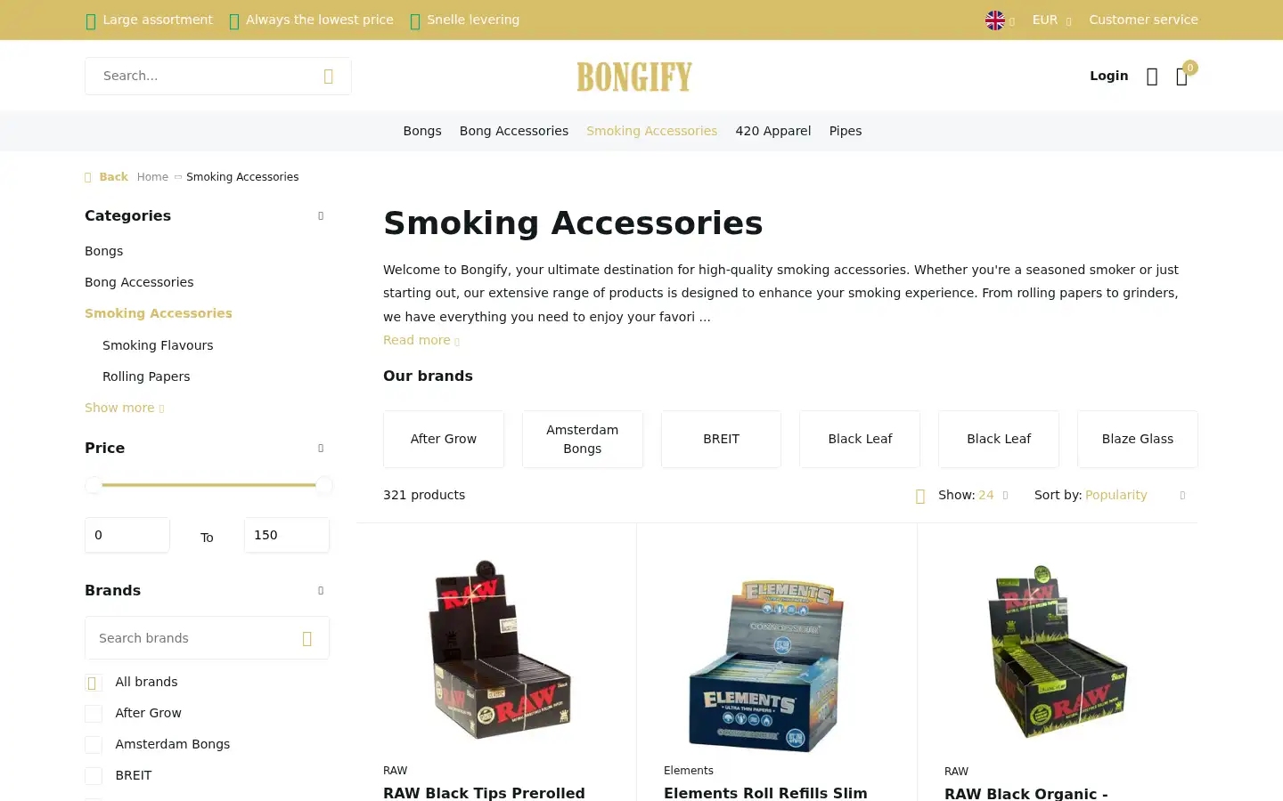 Screenshot of bongify.nl