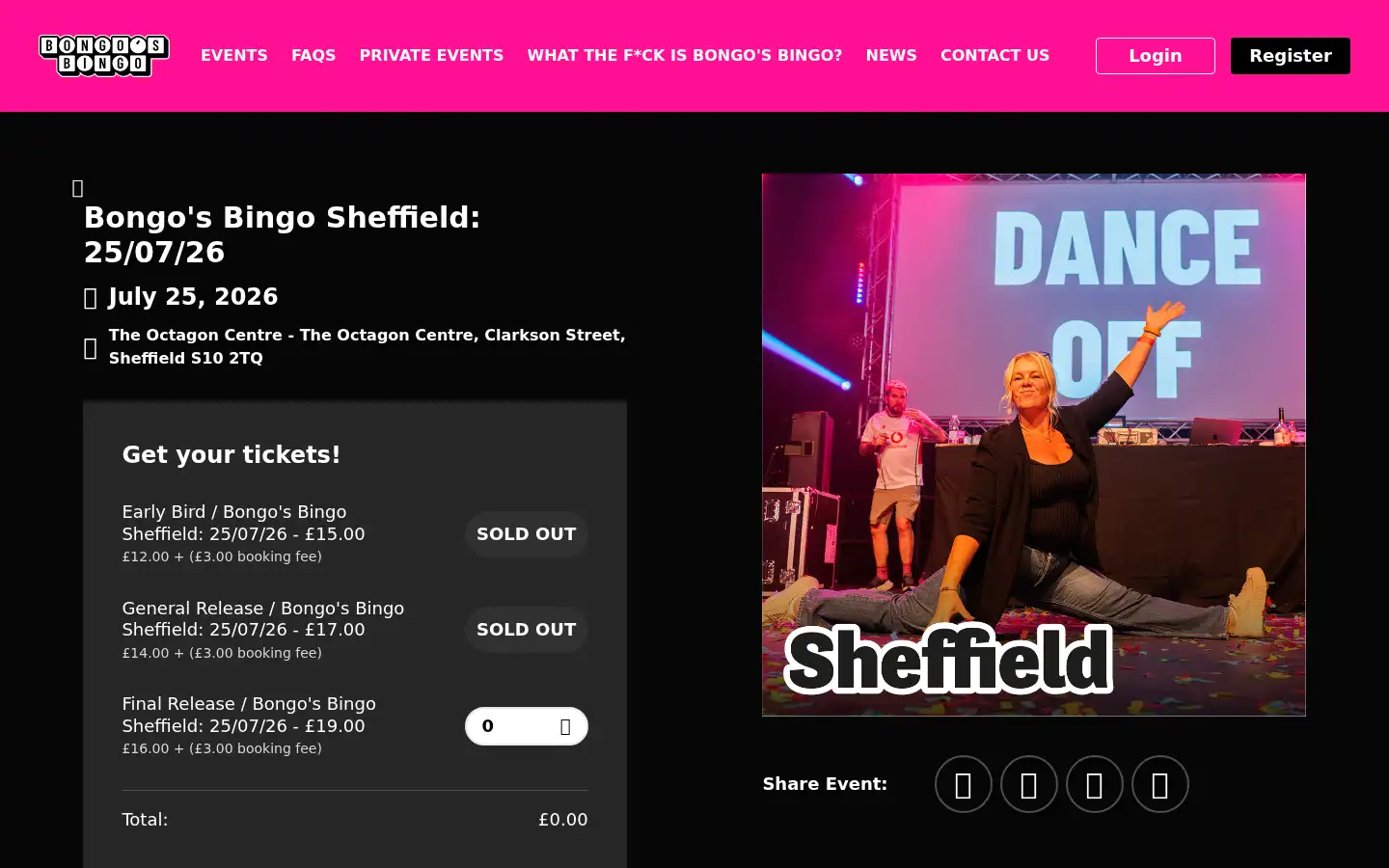 Screenshot of bongosbingo.co.uk