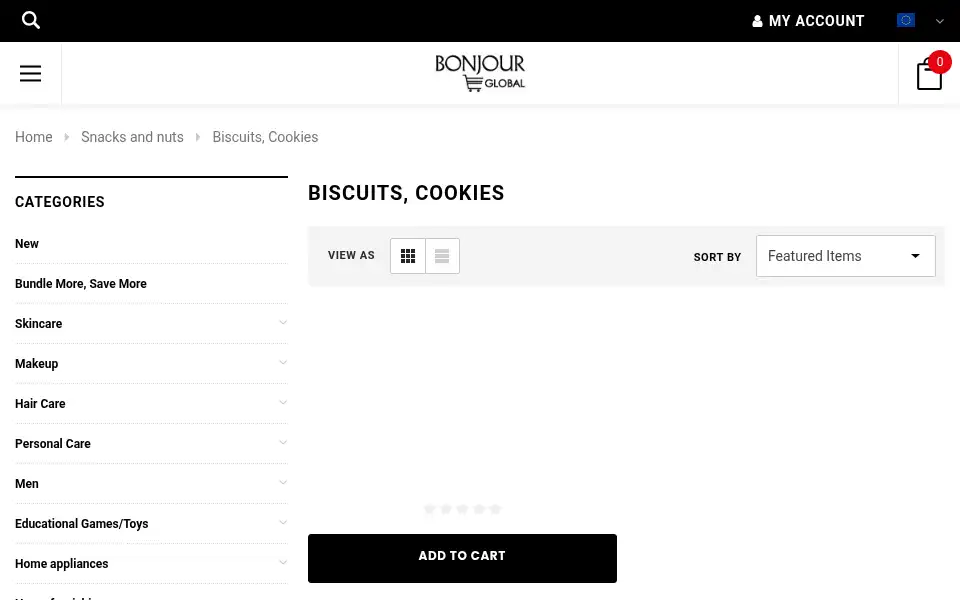 Screenshot of bonjourglobal.eu