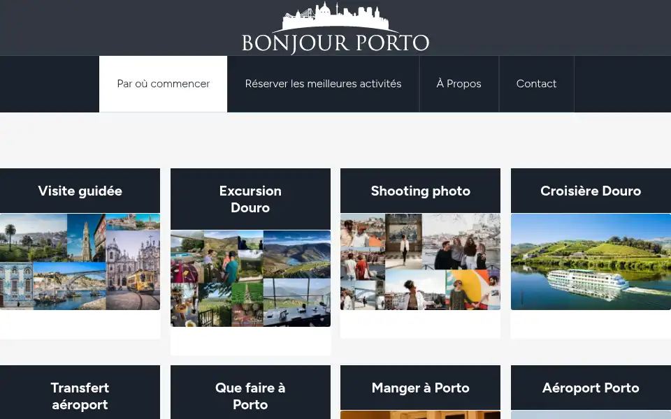 Screenshot of bonjourporto.fr