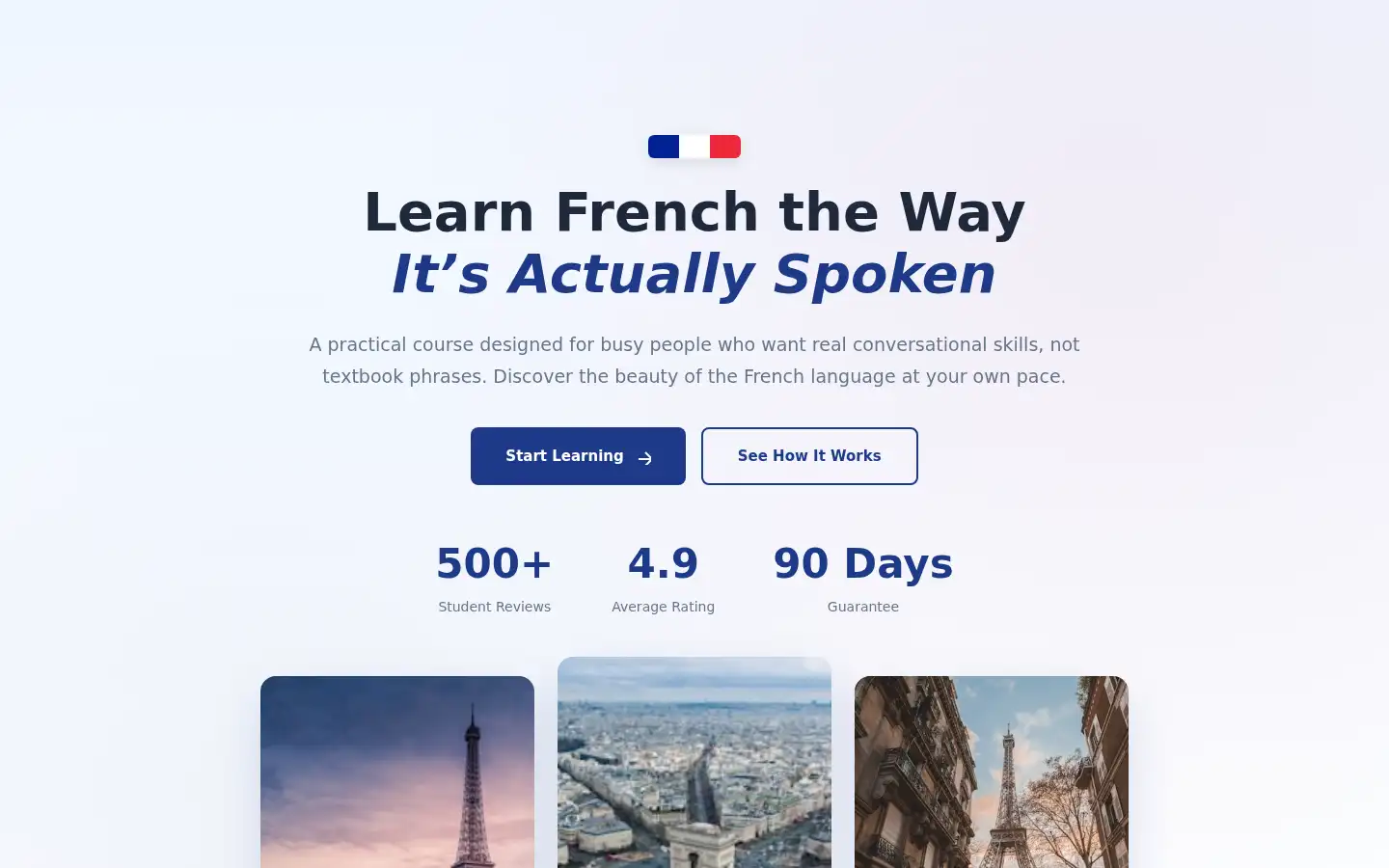 Screenshot of bonjourtalk.com