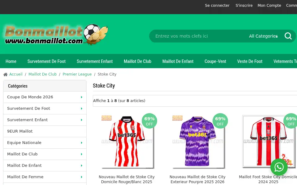 Screenshot of bonmaillot.com