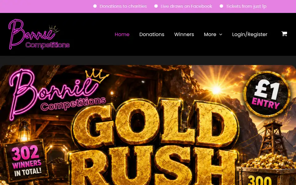 Screenshot of bonniebounty.com