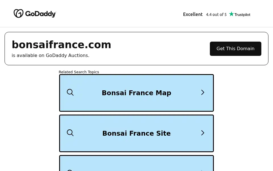 Screenshot of bonsaifrance.com
