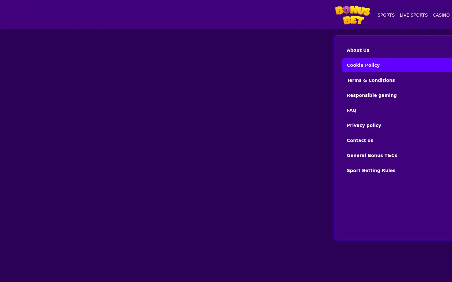 Screenshot of bonusbet.com