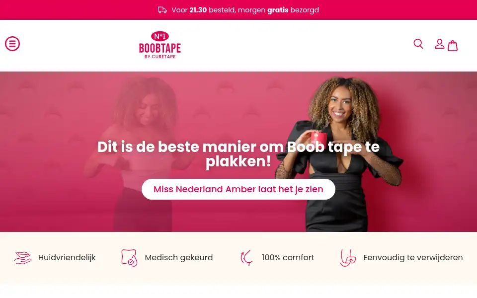 Screenshot of boobtape.nl