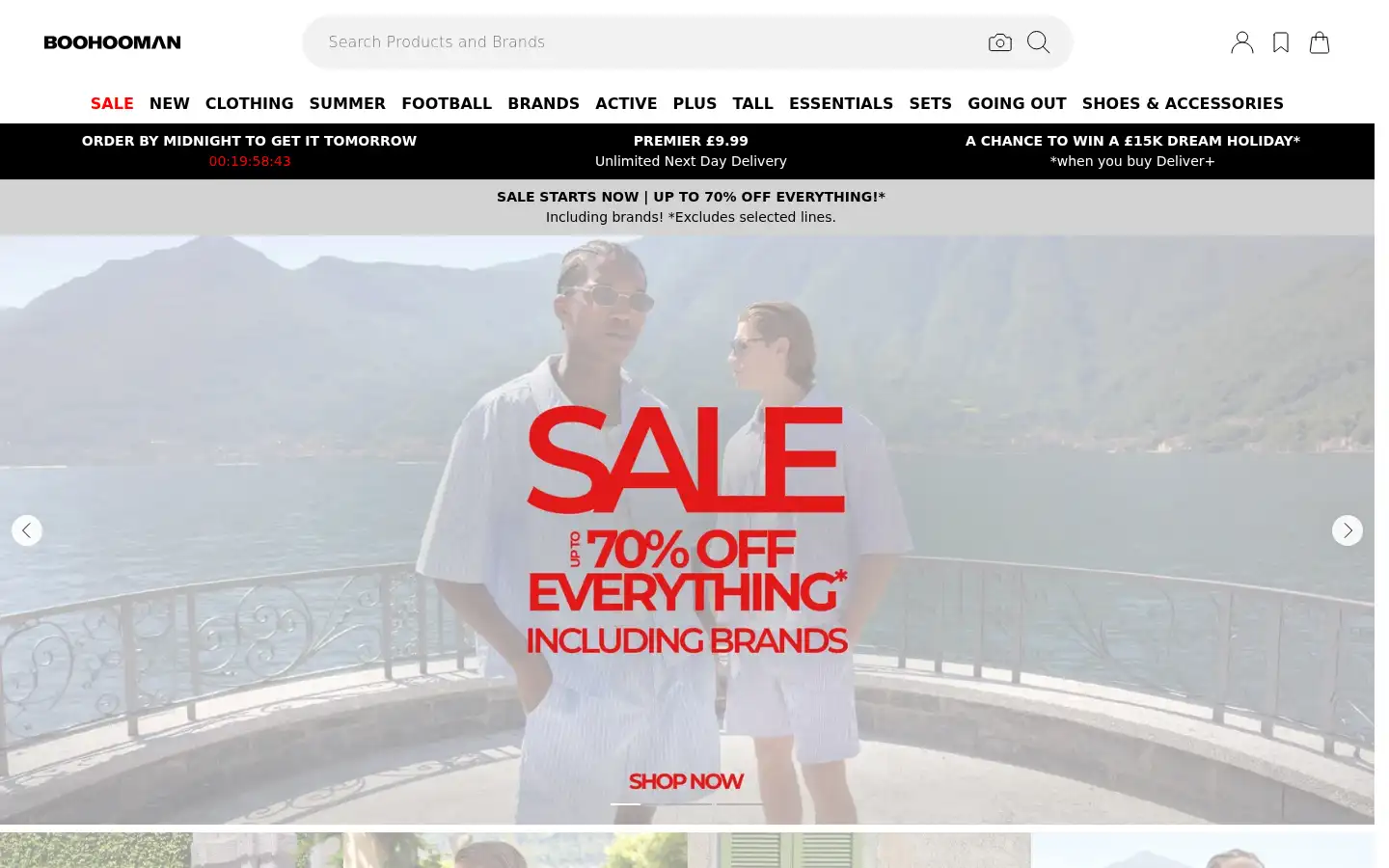 Screenshot of boohooman.com