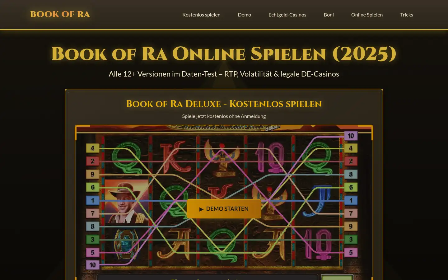 Screenshot of book-of-ra-spielen-online.de