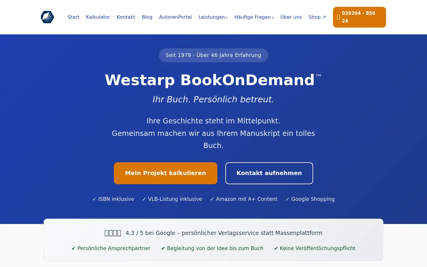 Screenshot of book-on-demand.de