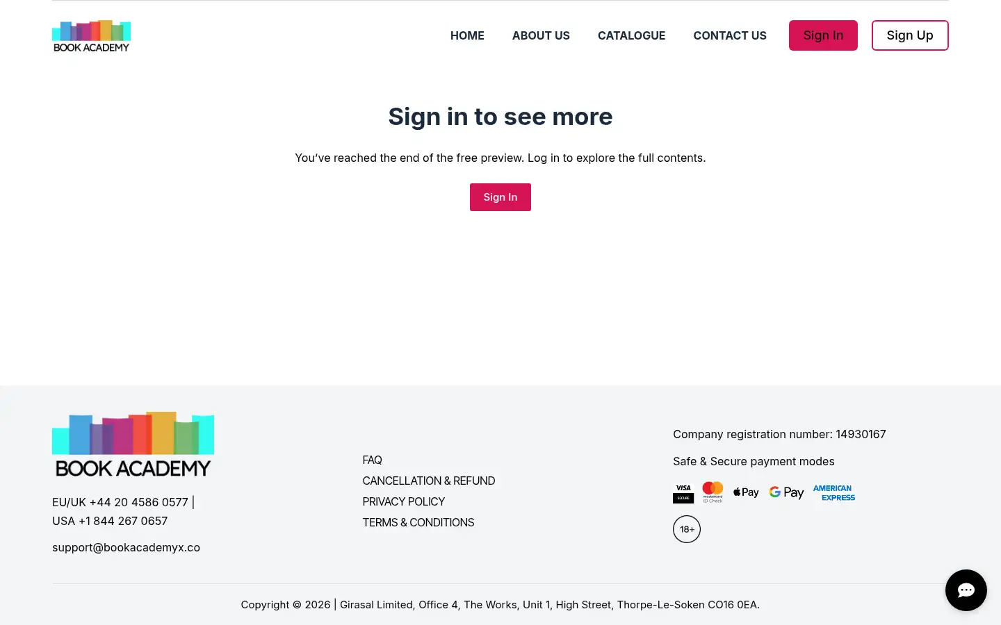 Screenshot of bookacademyx.co