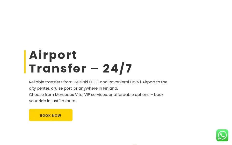 Screenshot of bookairporttransfer.com