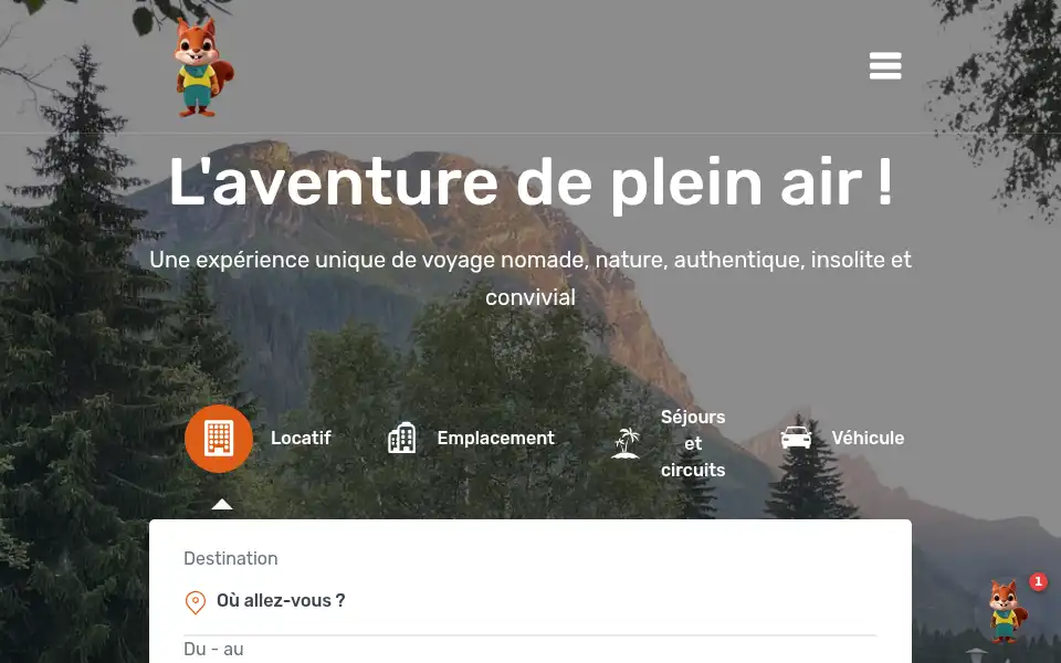 Screenshot of bookamper.com