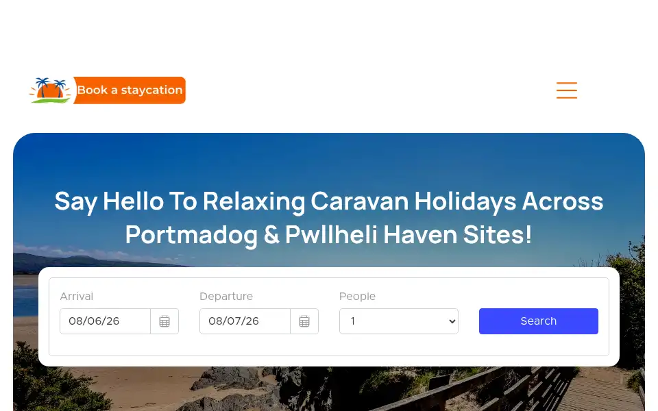 Screenshot of bookastaycation.co.uk