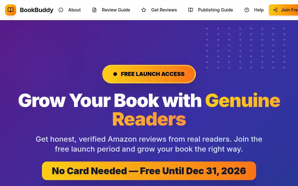 Screenshot of bookbuddy.reviews
