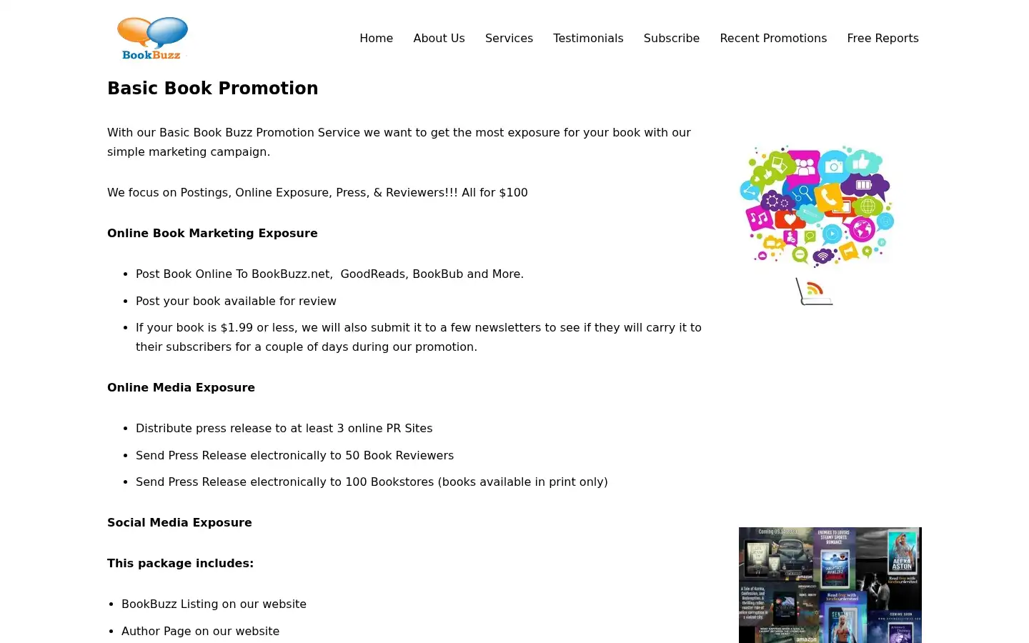 Screenshot of bookbuzz.net