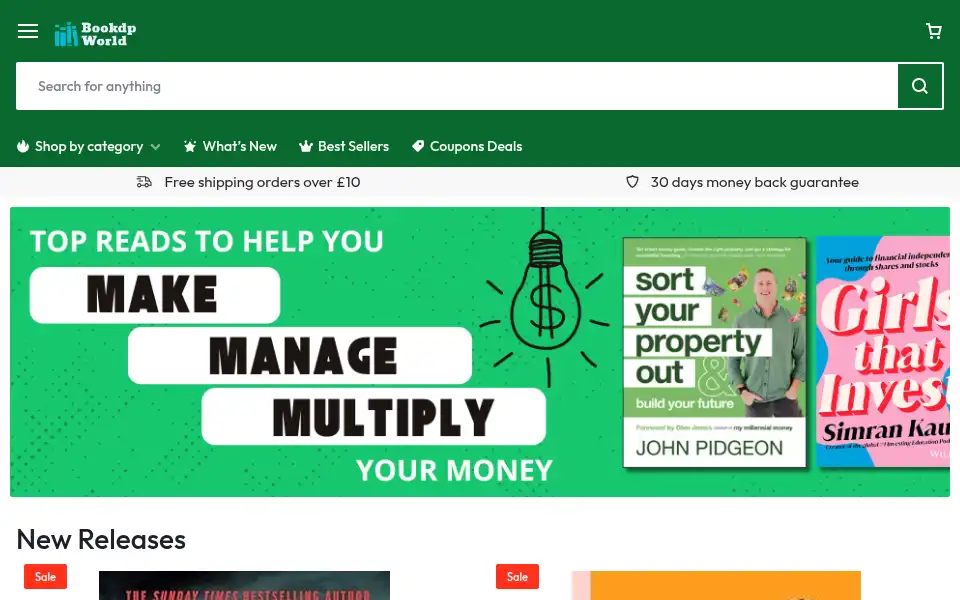 Screenshot of bookdp.co.uk