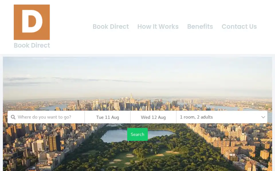 Screenshot of bookhotel.direct