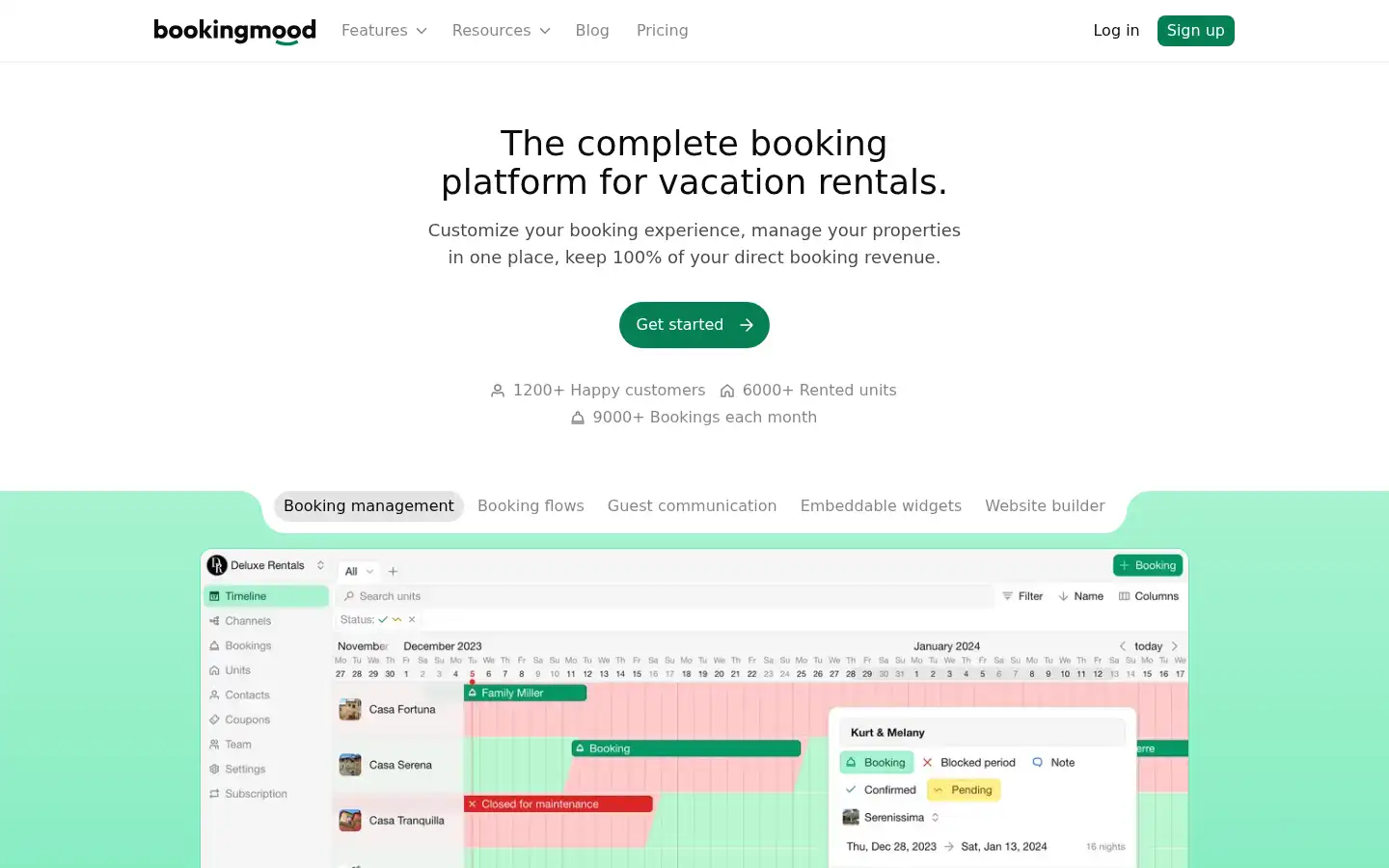 Screenshot of bookingmood.com