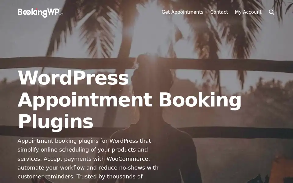 Screenshot of bookingwp.com