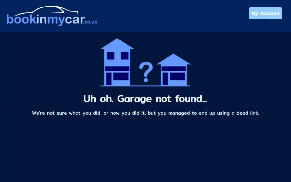 Screenshot of bookinmycar.co.uk